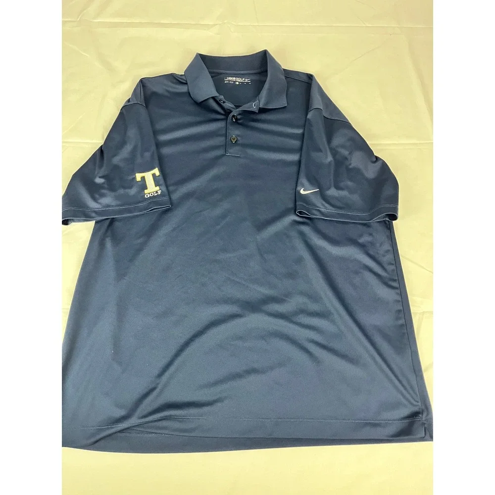 Nike‎ Golf XL Tennessee Volunteers Polo Shirt Dri Fit Blue Mens